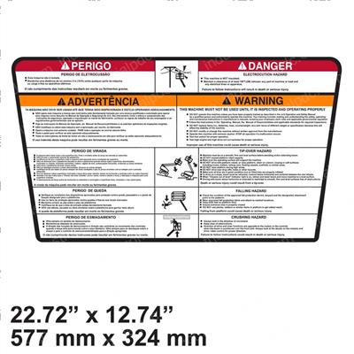 Picture of Decal - Warning (brz Por/E)