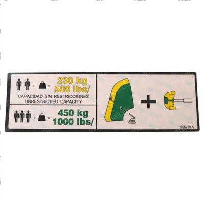 Picture of Decal Warn Dual Cap (eng/Spa)