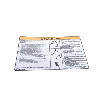 Picture of Decal Warning Ssv-10