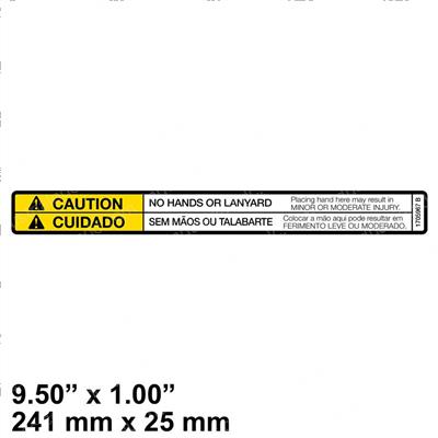 Picture of Decal - No Hands (por/Eng)