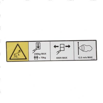 Picture of Decal - Max Capacity