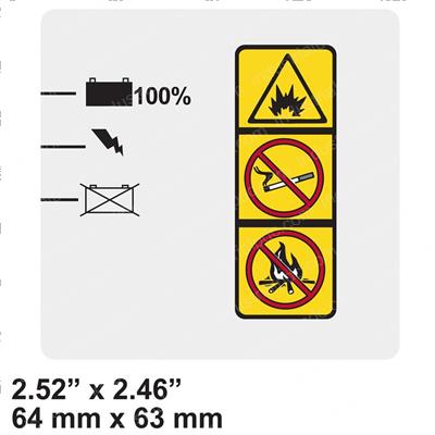 Picture of Decal - Battery Warning