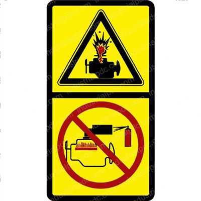 Picture of Decal Warning Ether Start