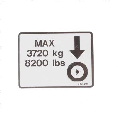 Picture of Decal - Max Tire Load
