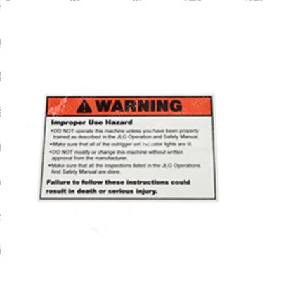 Picture of Decal - Warning Inspection