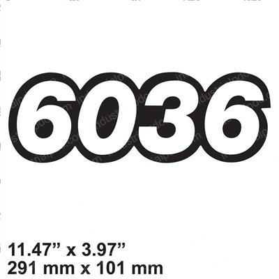 Picture of Decal - Model 6036