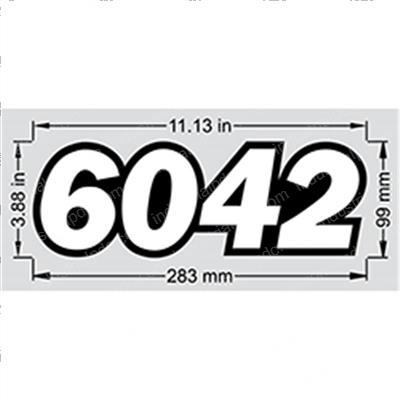 Picture of Decal - Model 6042