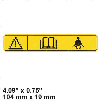 Picture of Decal - Read Manual