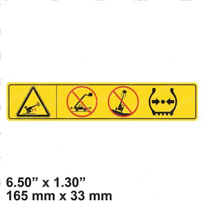 Picture of Decal - Tip Over Hazard