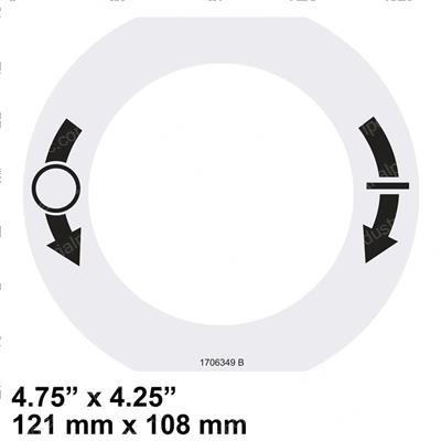 Picture of Decal Manual Descent on/Off