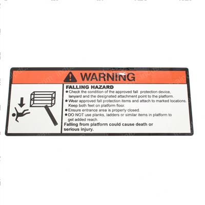 Picture of Decal Fall Hazard