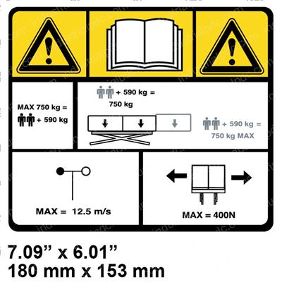 Picture of Decal - Caution See Manual