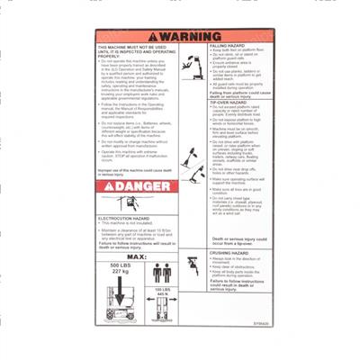 Picture of Decal - 1230es Instr./Warn