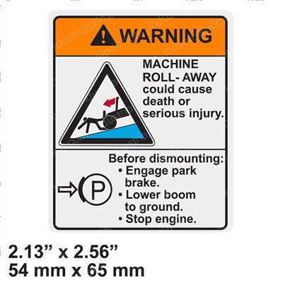 Picture of Decal  Vehicle Roll Away