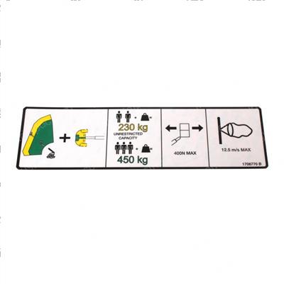 Picture of Decal 500lbs Capacity (plf)