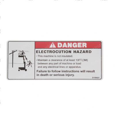 Picture of Decal - Danger Electro Hazard
