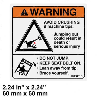 Picture of Decal  Warning Do Not Jum