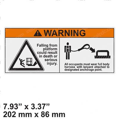 Picture of Decal - Platform Warning