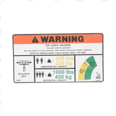 Picture of Decal - Warning Dual Capaci