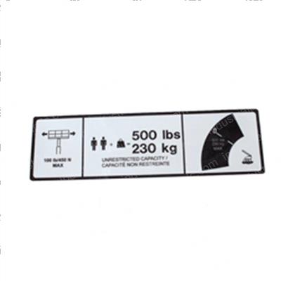 Picture of Decal - 500lb Cap