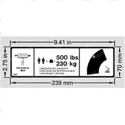 Picture of Decal - 500 Max Cap (por/Spn)