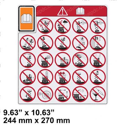 Picture of Decal -  Vl, Danger Hazards Pi