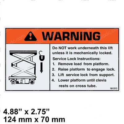 Picture of Decal - Service Stand