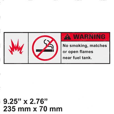 Picture of Decal - Warning No Smoking
