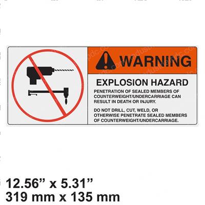 Picture of Decal - Warn Explosion Haz