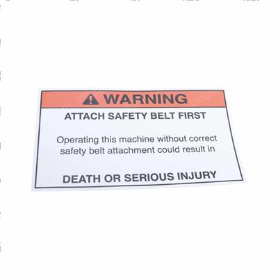 Picture of Decal - Caution Safety Belt