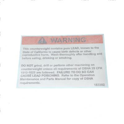 Picture of Decal - Warning