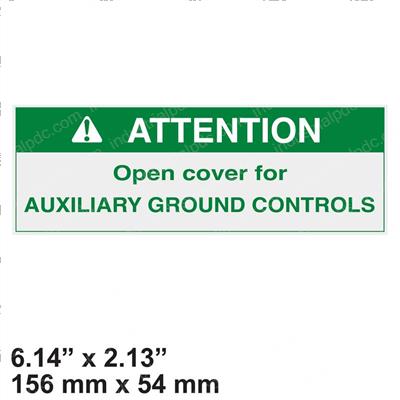 Picture of Decal - Attn Aux Ground Contro