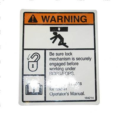 Picture of Decal/Warning Rops
