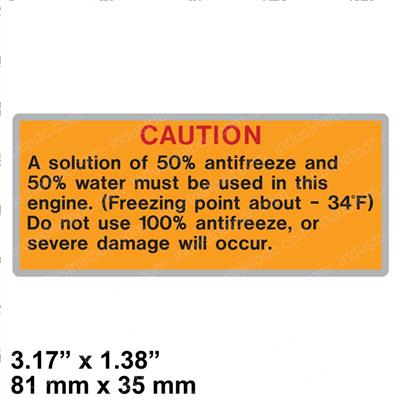 Picture of Decal - Caution Antifreeze
