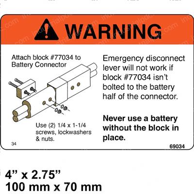 Picture of Decal - Warning Disconnect