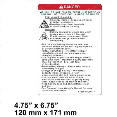 Picture of Decal - Indicator Battery