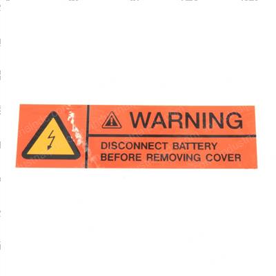 Picture of Decal - Warning Disconnect Batt