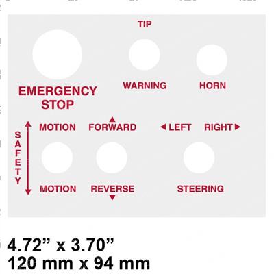 Picture of Decal - Upper Control Box Rs