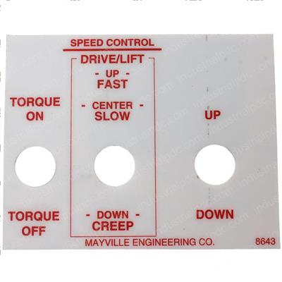 Picture of Decal - Control Box Side Rs