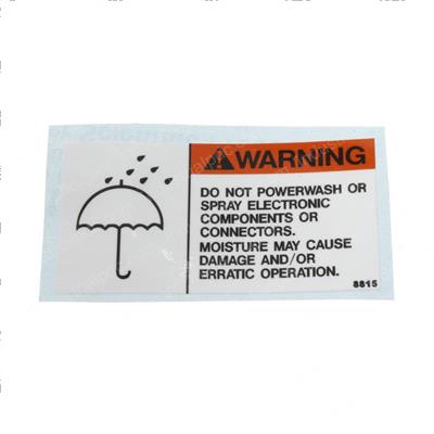 Picture of Decal - Elect Moisture Warning