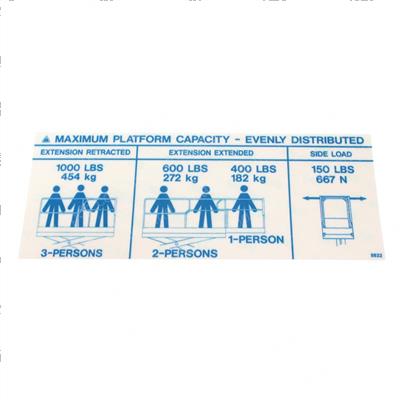 Picture of Decal - Capacity 1000lbs