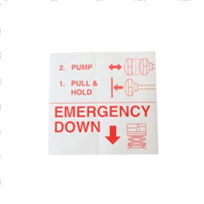 Picture of Decal - Emergency Down