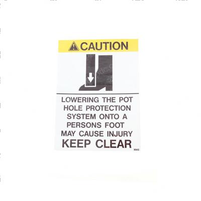 Picture of Decal - Crushing Hazard Foot