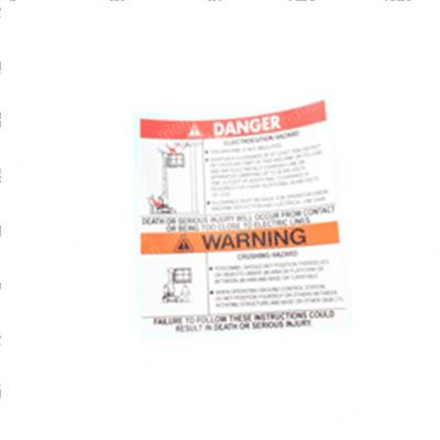Picture of Decal - Elect + Crush Hazard