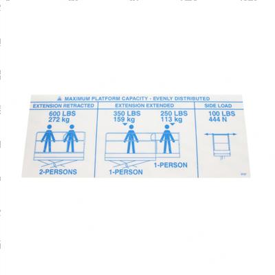 Picture of Decal - Capacity 600lbs