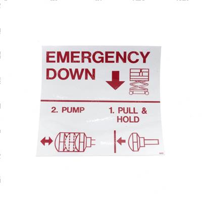 Picture of Decal - E-Down Inside Cabinet