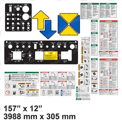 Picture of Decal Kit Instruct Z454x4 Gas