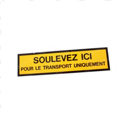 Picture of Decal - Fork Lift Here Frn