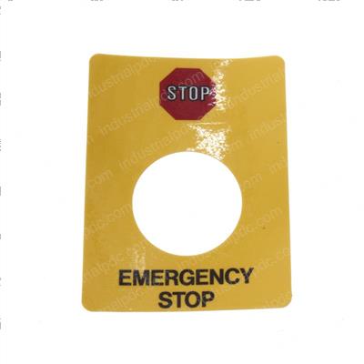 Picture of Decal - Upper Controls E-Stop
