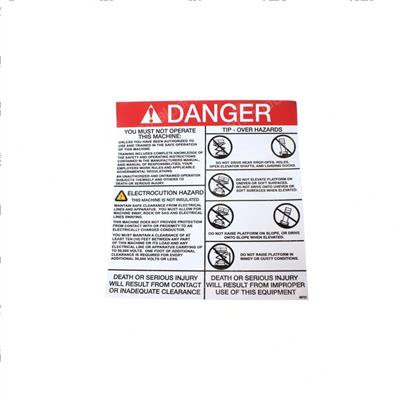 Picture of Decal - Danger Tip Over